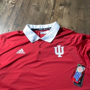 Adidas Indiana University short sleeve polo